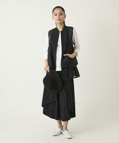 HIROKO BIS GRANDE / ヒロコビス グランデ カットソー | 【大きいサイズ】異素材ジョイントコラージュデザインカットソー | 詳細22