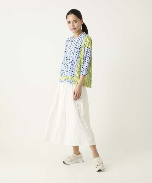 HIROKO BIS GRANDE / ヒロコビス グランデ カットソー | 【大きいサイズ】幾何デザインボックスシルエットブラウス | 詳細16