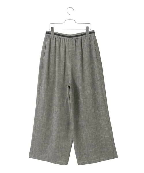 HIROKO BIS GRANDE / ヒロコビス グランデ その他パンツ | 【大きいサイズ】ツイーディーメッシュワイドパンツ | 詳細1