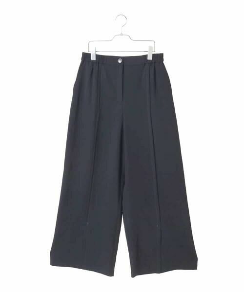 HIROKO BIS GRANDE / ヒロコビス グランデ その他パンツ | 【大きいサイズ】センタータックスリットデザインパンツ（ネイビー）