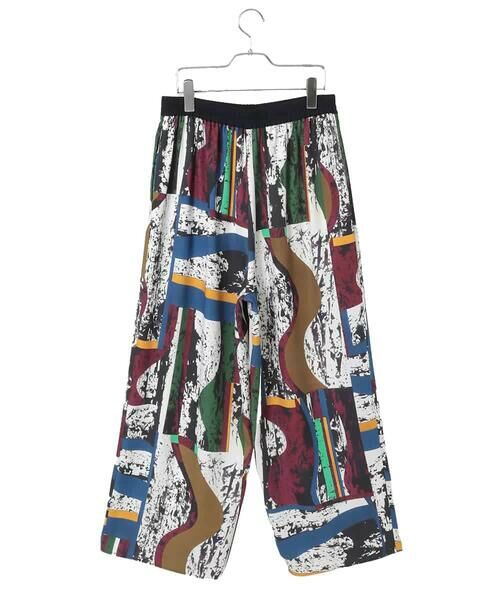 HIROKO BIS GRANDE / ヒロコビス グランデ その他パンツ | 【大きいサイズ】アートパネルデザインワイドパンツ | 詳細1