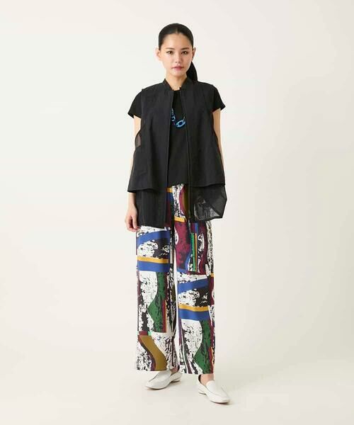 HIROKO BIS GRANDE / ヒロコビス グランデ その他パンツ | 【大きいサイズ】アートパネルデザインワイドパンツ | 詳細12
