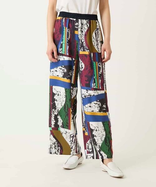 HIROKO BIS GRANDE / ヒロコビス グランデ その他パンツ | 【大きいサイズ】アートパネルデザインワイドパンツ | 詳細6