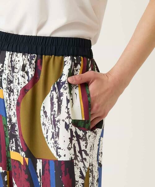 HIROKO BIS GRANDE / ヒロコビス グランデ その他パンツ | 【大きいサイズ】アートパネルデザインワイドパンツ | 詳細9