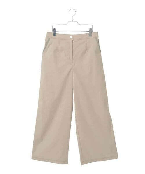 HIROKO BIS GRANDE / ヒロコビス グランデ その他パンツ | 【大きいサイズ】リネンライクイージーワイドパンツ（ベージュ）