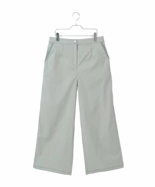 HIROKO BIS GRANDE / ヒロコビス グランデ その他パンツ | 【大きいサイズ】リネンライクイージーワイドパンツ（ライトグレー）