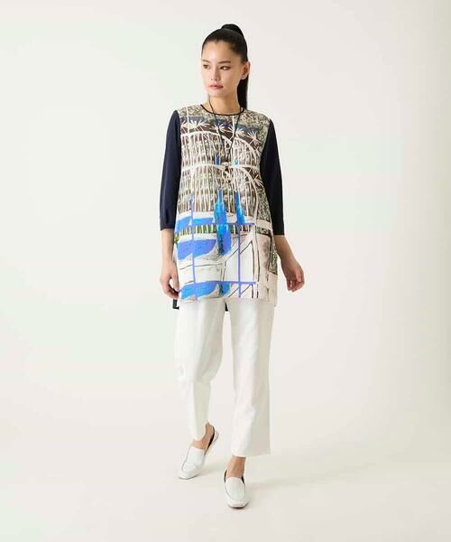 HIROKO BIS GRANDE / ヒロコビス グランデ ショート・ハーフ・半端丈パンツ | 【大きいサイズ】ボディシェルテーパードイージーパンツ | 詳細15