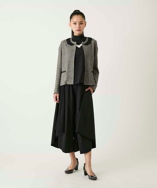 HIROKO BIS GRANDE / ヒロコビス グランデ その他パンツ | 【大きいサイズ】サークルヘムドレープフレアパンツ | 詳細2