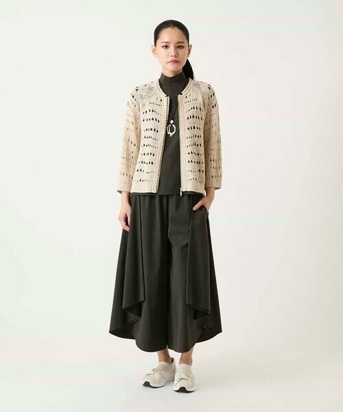 HIROKO BIS GRANDE / ヒロコビス グランデ その他パンツ | 【大きいサイズ】サークルヘムドレープフレアパンツ | 詳細5