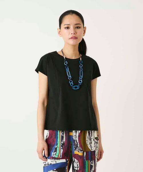 HIROKO BIS GRANDE / ヒロコビス グランデ カットソー | 【大きいサイズ】フレンチスリーブコットンカットソー | 詳細18