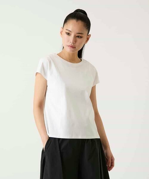HIROKO BIS GRANDE / ヒロコビス グランデ カットソー | 【大きいサイズ】フレンチスリーブコットンカットソー | 詳細6