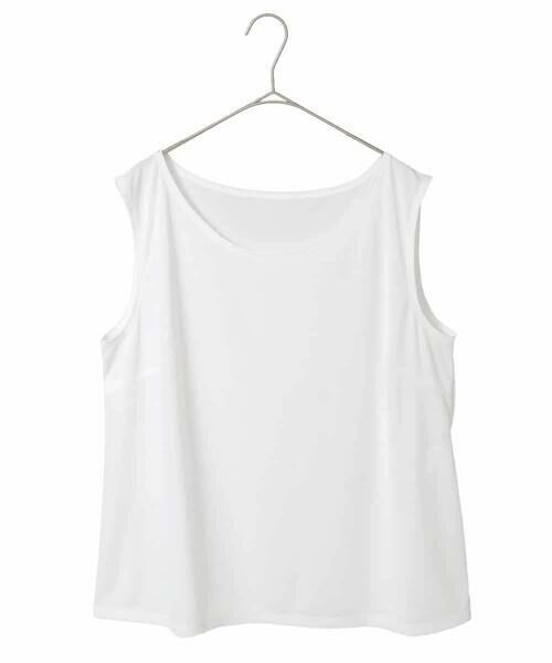 HIROKO BIS GRANDE / ヒロコビス グランデ タンクトップ | 【大きいサイズ】ベーシックインナータンクトップ（ホワイト）