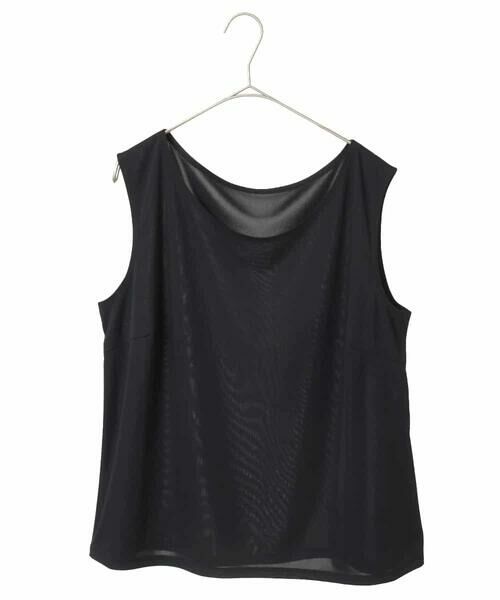 HIROKO BIS GRANDE / ヒロコビス グランデ タンクトップ | 【大きいサイズ】ベーシックインナータンクトップ（ブラック）