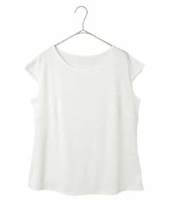 HIROKO BIS GRANDE / ヒロコビス グランデ カットソー | 【大きいサイズ】キャップスリーブデザインカットソー