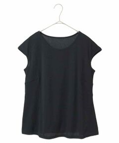 HIROKO BIS GRANDE / ヒロコビス グランデ カットソー | 【大きいサイズ】キャップスリーブデザインカットソー