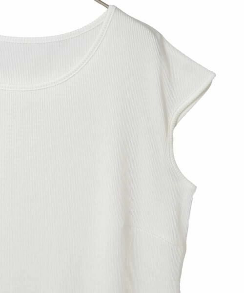 HIROKO BIS GRANDE / ヒロコビス グランデ カットソー | 【大きいサイズ】キャップスリーブデザインカットソー | 詳細3