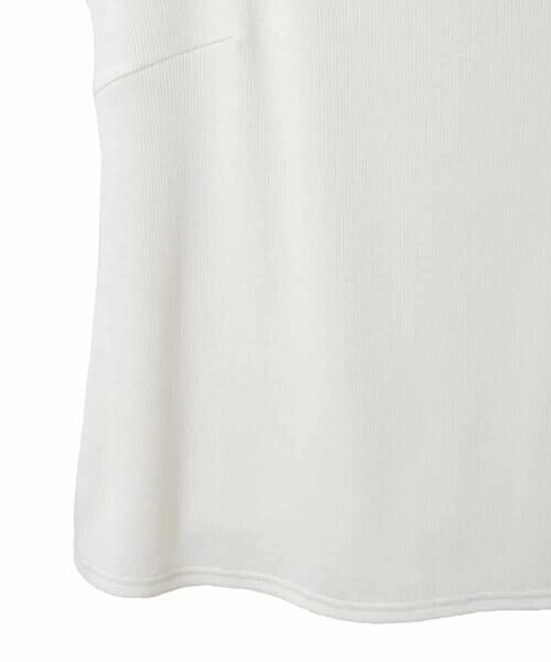 HIROKO BIS GRANDE / ヒロコビス グランデ カットソー | 【大きいサイズ】キャップスリーブデザインカットソー | 詳細4