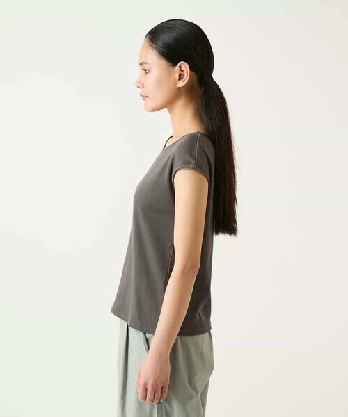 HIROKO BIS GRANDE / ヒロコビス グランデ カットソー | 【大きいサイズ】キャップスリーブデザインカットソー | 詳細7