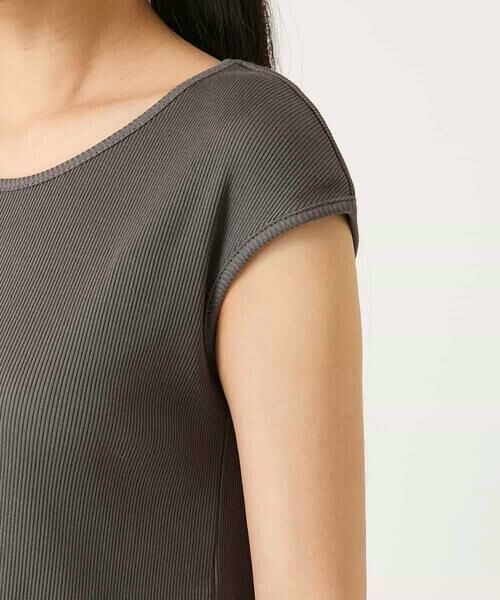 HIROKO BIS GRANDE / ヒロコビス グランデ カットソー | 【大きいサイズ】キャップスリーブデザインカットソー | 詳細9