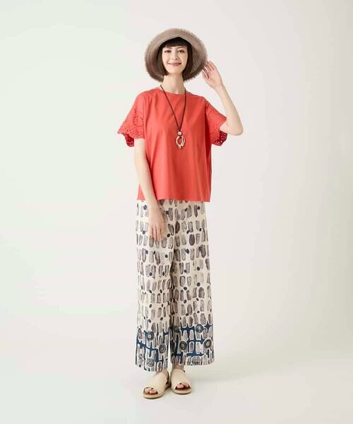HIROKO BIS GRANDE / ヒロコビス グランデ カットソー | 【大きいサイズ】スカラップレースデザインカットソー | 詳細5