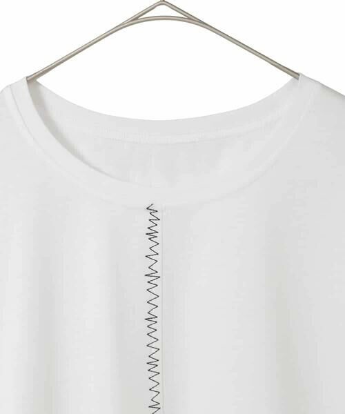 HIROKO BIS GRANDE / ヒロコビス グランデ カットソー | 【大きいサイズ/接触冷感】ミシンステッチボクシーシルエットTシャツ /洗える | 詳細2