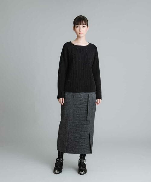 HIROKO KOSHINO / ヒロココシノ ニット・セーター | ビーズ刺繍ニットプルオーバー | 詳細7