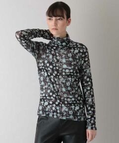 HIROKO KOSHINO / ヒロココシノ カットソー | 【洗える/日本製】デザインプリントガーゼトップス