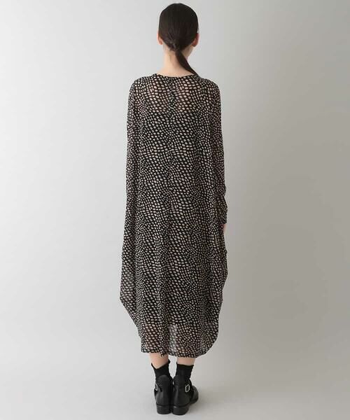 HIROKO KOSHINO / ヒロココシノ ドレス | 【洗える/日本製】ドットチュールロングドレス | 詳細3