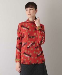 HIROKO KOSHINO / ヒロココシノ カットソー | 【洗える】（リバーシブル）イレギュラードットリバーガーゼトップス