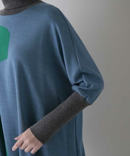 HIROKO KOSHINO / ヒロココシノ ニット・セーター | 【日本製/洗える】ブロックロゴ柄ニット | 詳細4