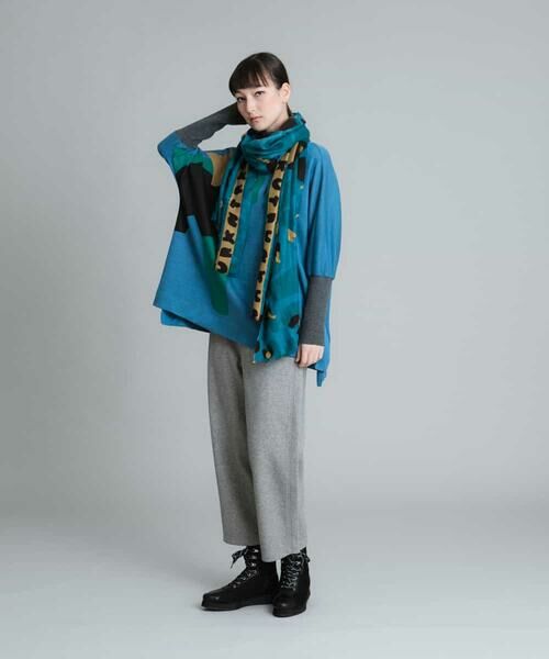 HIROKO KOSHINO / ヒロココシノ ニット・セーター | 【日本製/洗える】ブロックロゴ柄ニット | 詳細7
