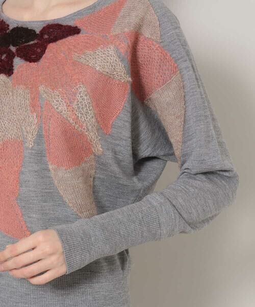 HIROKO KOSHINO / ヒロココシノ ニット・セーター | モヘア刺繍ニットプルオーバー | 詳細4