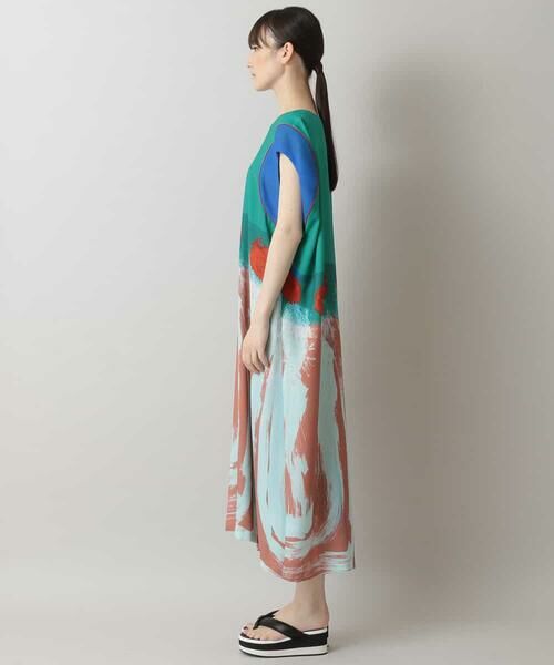HIROKO KOSHINO / ヒロココシノ ドレス | 【日本製】アートプリントドレス | 詳細1