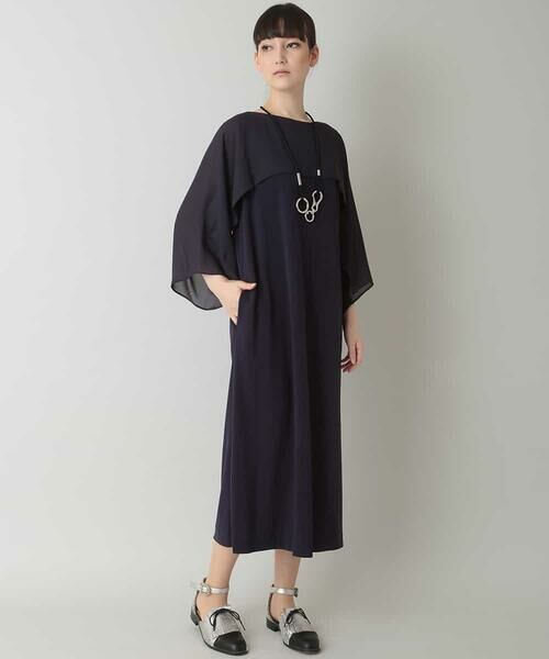 HIROKO KOSHINO / ヒロココシノ ドレス | 【洗濯機で洗える/日本製】トリアセドライポンチドレス | 詳細9