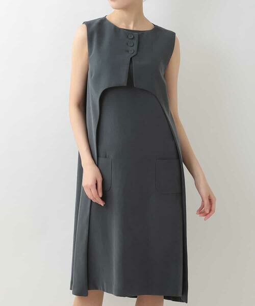 HIROKO KOSHINO / ヒロココシノ ドレス | 【日本製】レイヤードデザインドレス | 詳細3