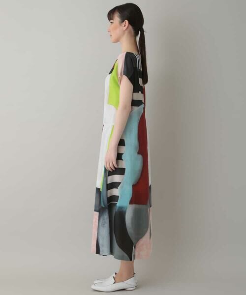 HIROKO KOSHINO / ヒロココシノ ドレス | 【日本製】アートプリントドレス | 詳細1