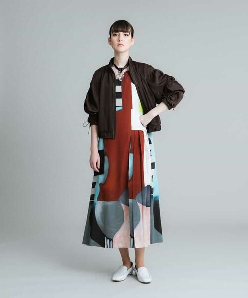 HIROKO KOSHINO / ヒロココシノ ドレス | 【日本製】アートプリントドレス | 詳細11