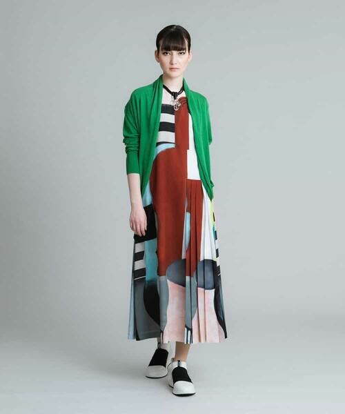 HIROKO KOSHINO / ヒロココシノ ドレス | 【日本製】アートプリントドレス | 詳細12