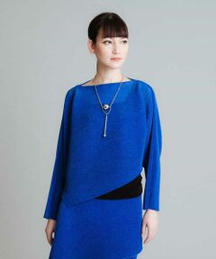 HIROKO KOSHINO / ヒロココシノ カットソー | 【洗える】プリントチュールプリーツカットソー