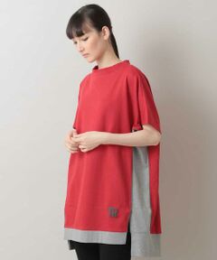 【洗濯機で洗える/日本製】ミニ裏毛チュニックTシャツ