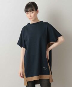 【洗濯機で洗える/日本製】ミニ裏毛チュニックTシャツ