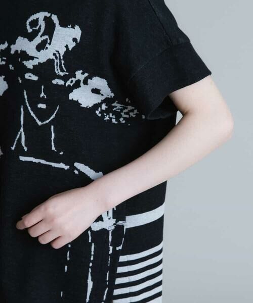 HIROKO KOSHINO / ヒロココシノ ニット・セーター | 【洗濯機で洗える】アートデザインジャガードプルオーバー | 詳細7