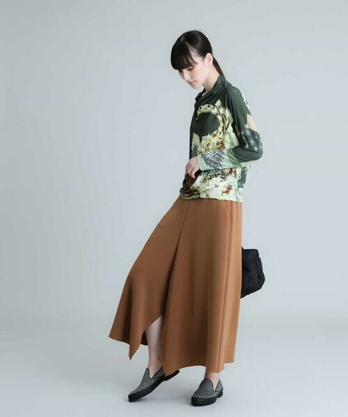 HIROKO KOSHINO / ヒロココシノ ミニ・ひざ丈スカート | 【洗える/日本製】ダブルクロススカート | 詳細9