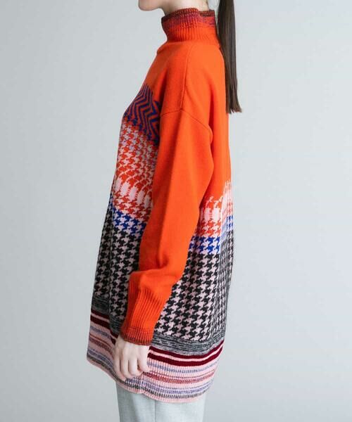 HIROKO KOSHINO / ヒロココシノ ニット・セーター | 【日本製】チェックジャカードニット | 詳細1