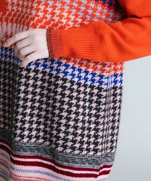 HIROKO KOSHINO / ヒロココシノ ニット・セーター | 【日本製】チェックジャカードニット | 詳細5