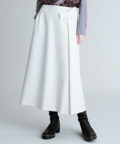 HIROKO KOSHINO / ヒロココシノ ロング・マキシ丈スカート | 【日本製】ラップ風デザインスカート