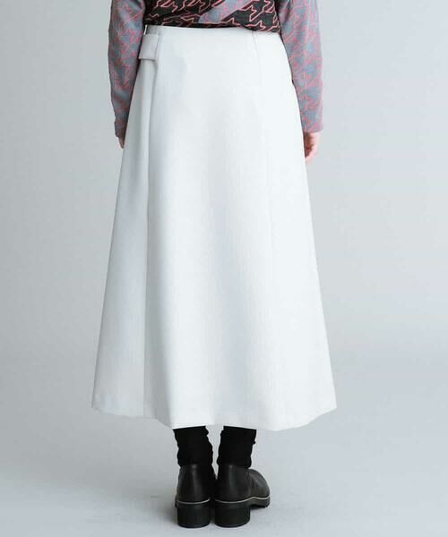 HIROKO KOSHINO / ヒロココシノ ロング・マキシ丈スカート | 【日本製】ラップ風デザインスカート | 詳細2