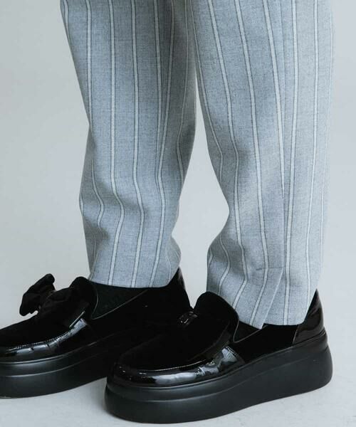 HIROKO KOSHINO / ヒロココシノ チノ・ワークパンツ | 【洗える/日本製】ストレッチデザインパンツ | 詳細6