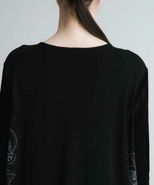 HIROKO KOSHINO / ヒロココシノ ロング・マキシ丈ワンピース | 【洗える/日本製】デザインプリントドレス | 詳細3