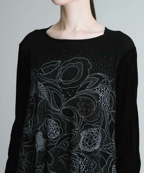 HIROKO KOSHINO / ヒロココシノ ロング・マキシ丈ワンピース | 【洗える/日本製】デザインプリントドレス | 詳細4